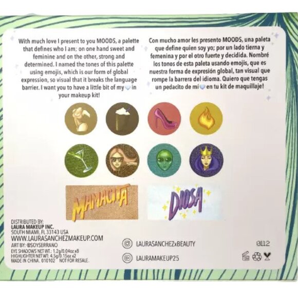 Laura Sanchez Moods Eyeshadow & Highlighter Palette - Picture 4 of 7